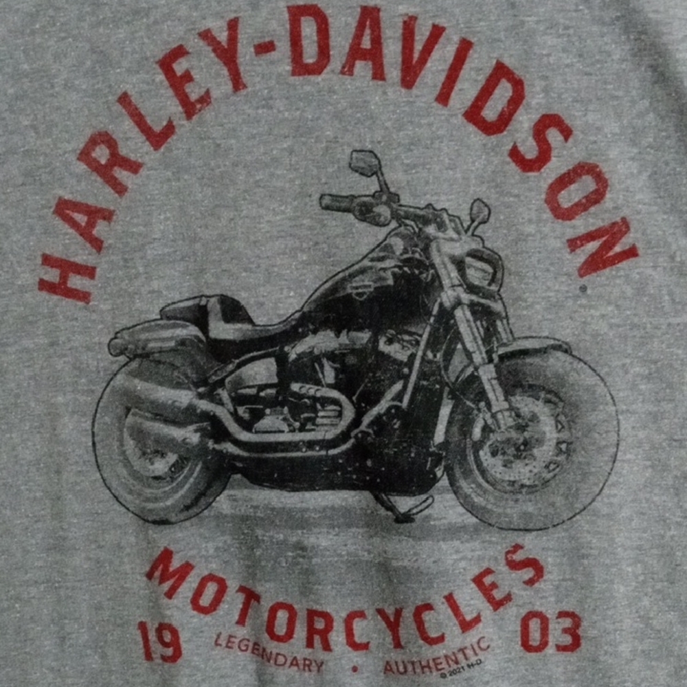 Harley-Davidson Gray Short Sleeve Tee Men’s Large